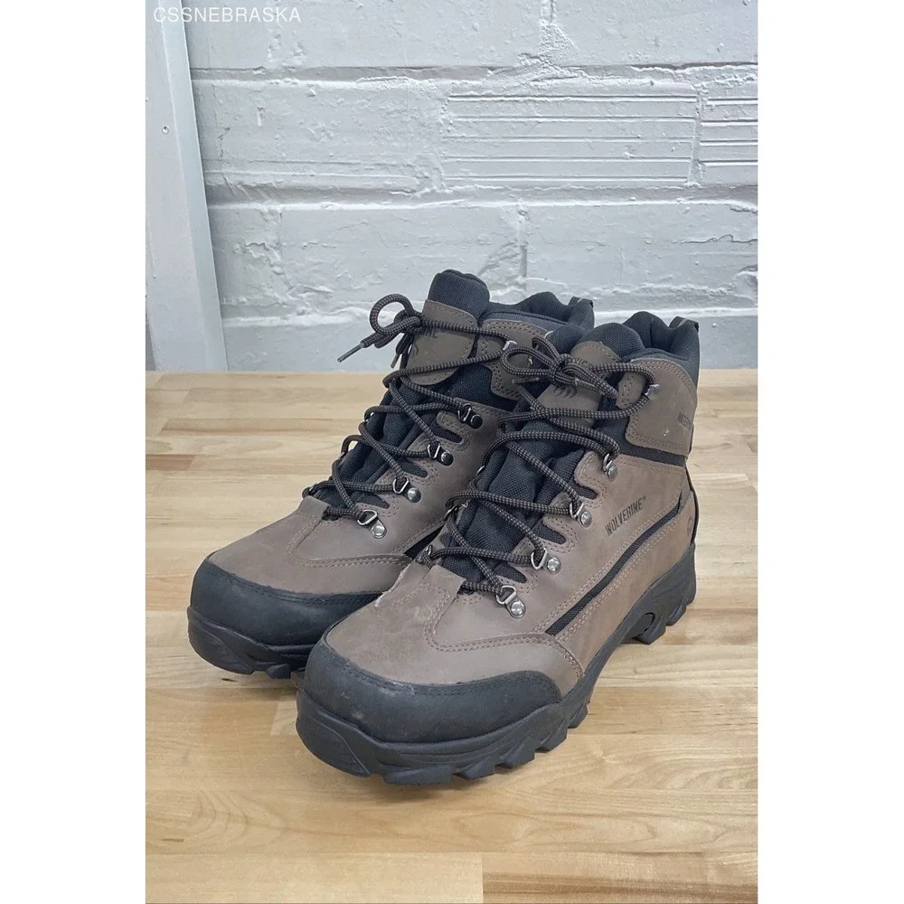 Wolverine Brown/Black Spencer‎ Waterproof Hiking Boot Men - Size 13